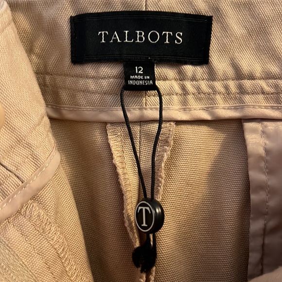 Talbots beige pants, Size 12. Part of original tag still attached. - Picture 1 of 7